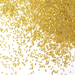 Gold edible glitter