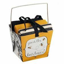 bees gift box with kitchen towels