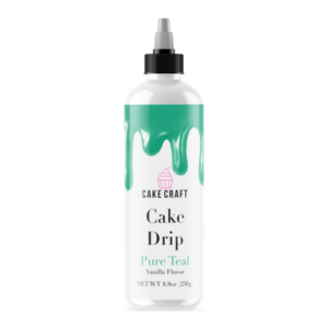 Pure Teal cake drip