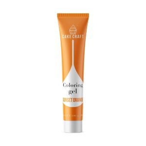 sunset orange coloring gel