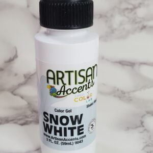 Snow white color gel
